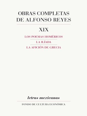 cover image of Obras completas, XIX